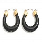 Wholesale tapered Acetate Loop Hoop Earrings L