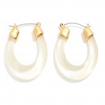 Wholesale tapered Acetate Loop Hoop Earrings L
