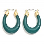 Wholesale tapered Acetate Loop Hoop Earrings L