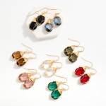 Wholesale wire Wrapped Glass Crystal Drop Earrings L