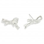 Wholesale metal Bow Stud Earrings W