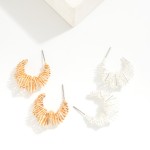 Wholesale metal Angled Helix Spiral Hoop Earrings D