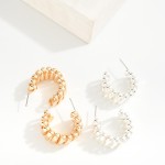 Wholesale metal Spiral Hoop Earrings D