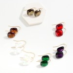 Wholesale cushion Square Cut Glass Crystal Drop Earrings L