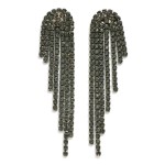 Wholesale rhinestone Tassel Post Drop Earrings L