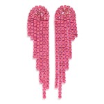 Wholesale rhinestone Tassel Post Drop Earrings L