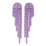 Wholesale rhinestone Tassel Post Drop Earrings L
