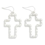 Wholesale metal Chain Link Cross Drop Earrings L