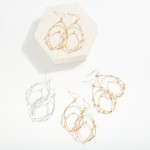 Wholesale nesting Wire Teardrop Drop Earrings Rhinestone Details L