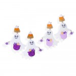 Wholesale acetate Trick Treating Ghost Post Drop Earrings Glitter Candy Corn Pos