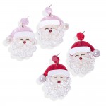 Wholesale acetate Santa Claus Post Drop Earrings Pearl Details L
