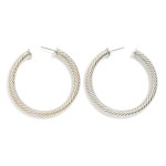 Wholesale twisted Metal Hoop Earrings D