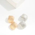 Wholesale chunky Textured Metal Cuff Drop Earrings L