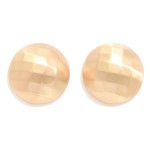 Wholesale chunky Textured Metal Dome Drop Earrings L