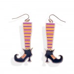 Wholesale painted Metal Witch Legs Drop Earrings L