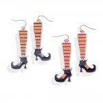 Wholesale painted Metal Witch Legs Drop Earrings L