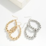 Wholesale metal Beaded Teardrop Drop Earrings L