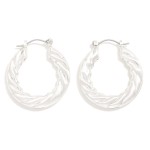 Wholesale twisted Metal Hoop Earrings D