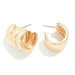 Wholesale metal Chunky Cuff Hoop Earrings D