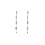 Wholesale metal Ball Chain Post Drop Earrings Faceted Beads L