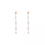 Wholesale metal Ball Chain Post Drop Earrings Faceted Beads L