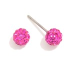 Wholesale rhinestone Studded Ball Stud Earrings L