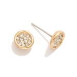 Wholesale rhinestone dipped Stud Earrings L