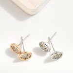 Wholesale rhinestone dipped Stud Earrings L