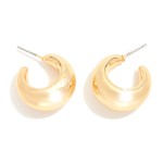 Wholesale chunky Metal Hoop Earrings D