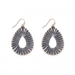 Wholesale string Wrapped Teardrop Drop Earrings L