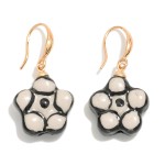 Wholesale hand Painted Ceramic Flower Drop Earrings L