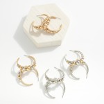 Wholesale layered Hoop Earrings Beaded Details D