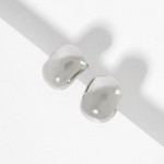 Wholesale metal Squared Dome Drop Earrings Stainless Steel Tarnish Resistant Hyp