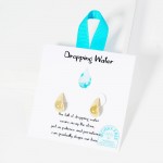 Wholesale metal Teardrop Cuff Earrings Stainless Steel Tarnish Resistant Hypoall