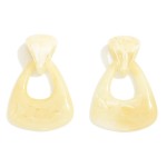 Wholesale geometric Acetate Doorknocker Post Drop Earrings L