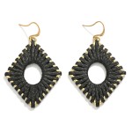 Wholesale woven Leather Drop Earrings L
