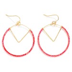 Wholesale beaded Hoop Drop Earrings L