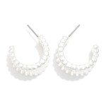 Wholesale ridged Metal Hoop Earrings D Brass Base