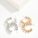 Wholesale spiral Metal Hoop Earrings D
