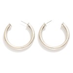 Wholesale chunky Metal Hoop Earrings D