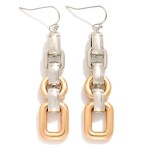 Wholesale metal Chain Link Drop Earrings L
