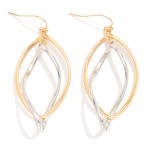 Wholesale intertwined Metal Geometric Drop Earrings L
