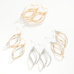 Wholesale intertwined Metal Geometric Drop Earrings L