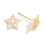 Wholesale rhinestone Studded Star Stud Earrings L