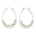 Wholesale metal Teardrop Earrings Beaded Accents L