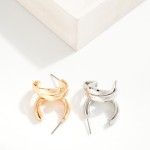 Wholesale layered Metal Hoop Earrings D