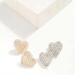Wholesale pave Rhinestone Post Drop Earrings L