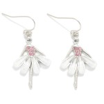 Wholesale ballerina Drop Earrings Acetate Rhinestone Details L
