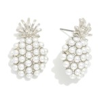 Wholesale pearl Studded Pineapple Drop Earrings L