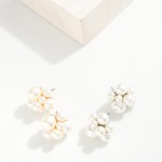 Wholesale pearl Cluster Stud Earrings L